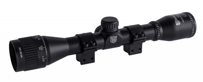 Прицел Stirling Mountmaster 4*32AO, halfmil-dot