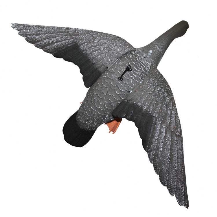 Чучело ГУСЬ гуменник (летящий, креп. на палку. подвижн. крылья.)