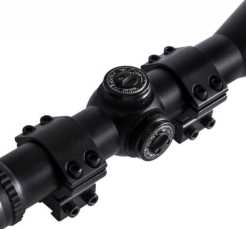 Прицел Stirling Mountmaster 4*32AO, halfmil-dot