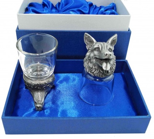 Рюмки Немецкая Овчарка (2 шт)