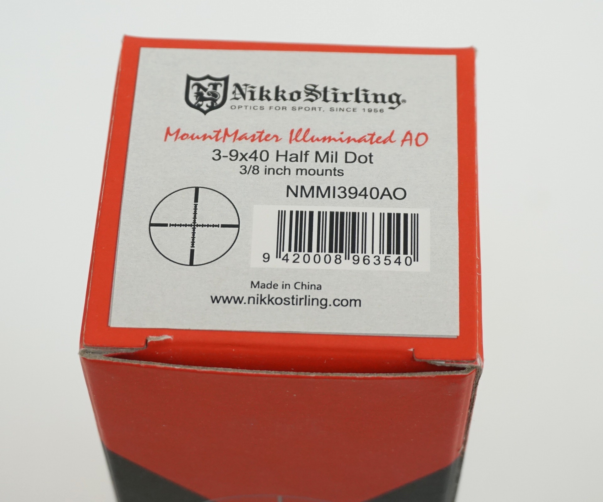 Прицел Stirling Mountmaster 3-9*40AO, halfmil-dot